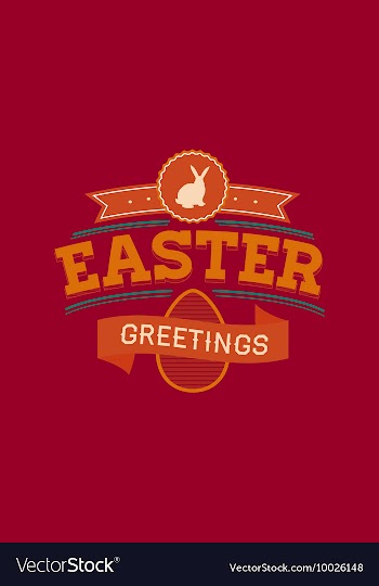 With easter and vector image