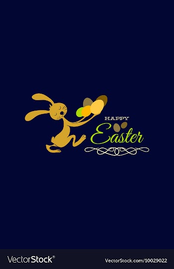 With easter and vector image