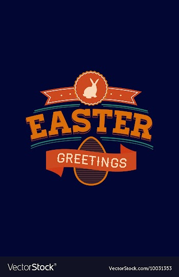 With easter and vector image