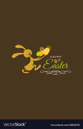 With easter and vector image