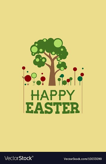 With easter and vector image