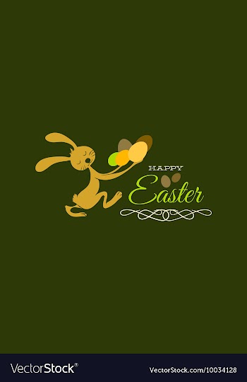 With easter and vector image
