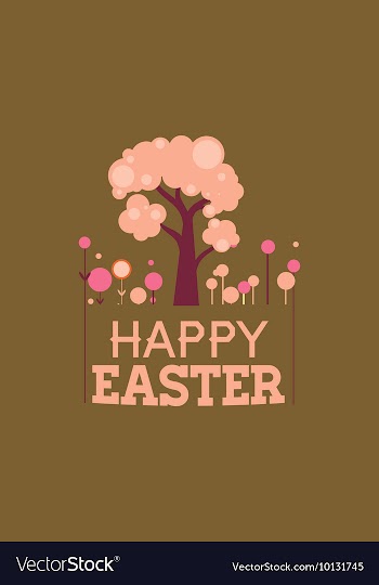 With easter and vector image