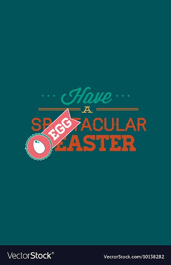 With easter and vector image