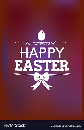 With egg easter and vector image