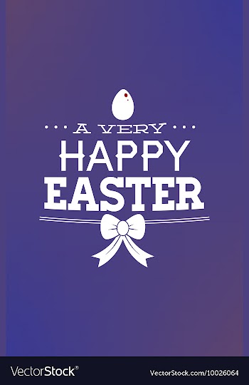 With egg easter and vector image
