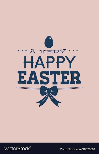 With egg easter and vector image