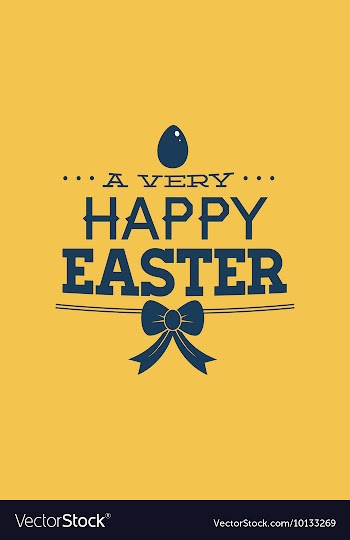 With egg easter and vector image