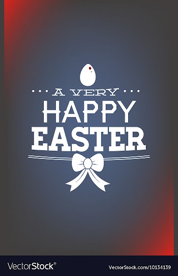With egg easter and vector image