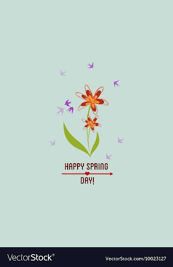 With flower and vector image