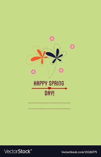 With flower and vector image