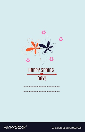 With flower and vector image