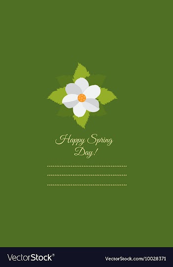 With flower and vector image