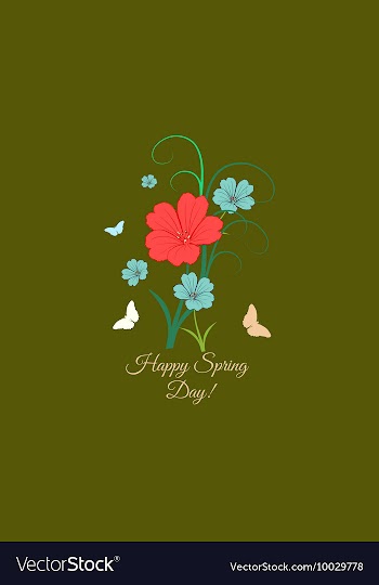 With flower and vector image