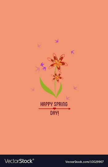 With flower and vector image