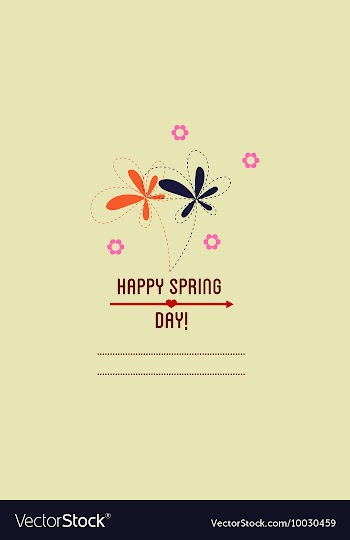 With flower and vector image