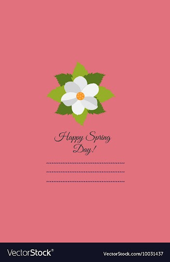 With flower and vector image
