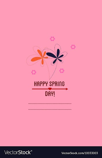 With flower and vector image