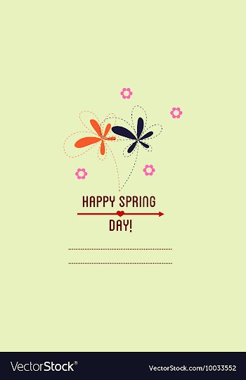 With flower and vector image