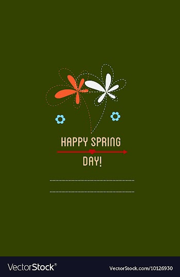 With flower and vector image