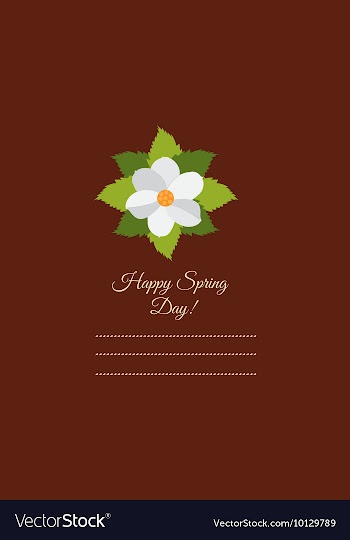 With flower and vector image