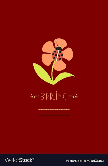With flower and vector image