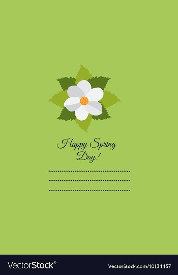 With flower and vector image