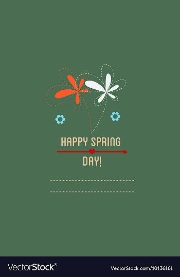 With flower and vector image