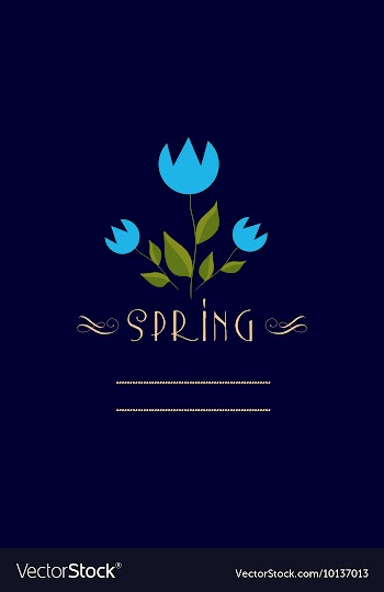 With flower and vector image