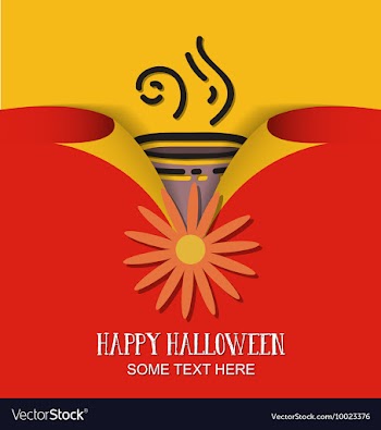 With halloween and bucket vector image