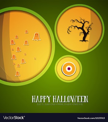 With halloween and eye vector image