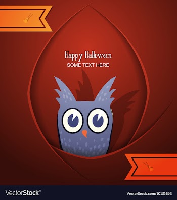With halloween and halloween decoration vector image