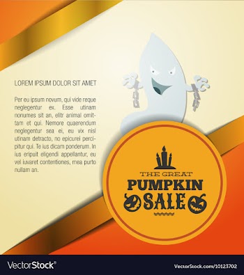 With halloween and halloween monster vector image