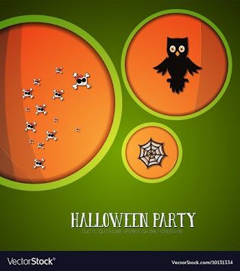 With halloween and halloween monster vector image