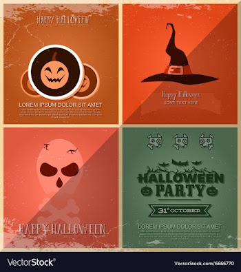 With halloween and halloween monster vector image
