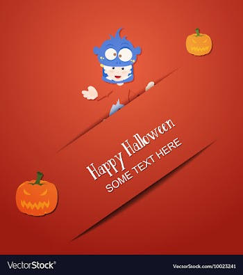 With halloween and halloween symbol vector image
