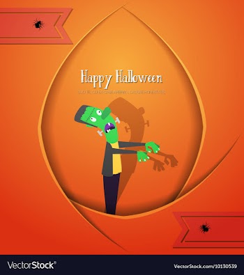 With halloween and halloween symbol vector image