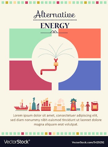 With industrial element vector image