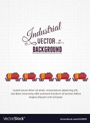 With industrial elements vector image