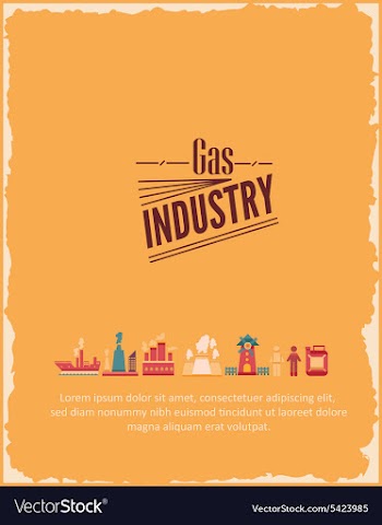 With industrial elements vector image