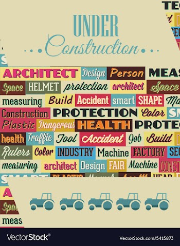 With industrial typography elements vector image