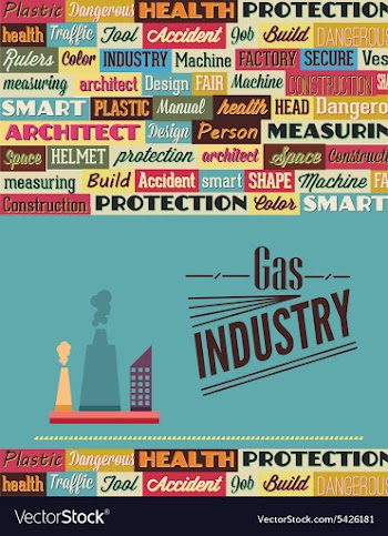 With industrial typography elements vector image