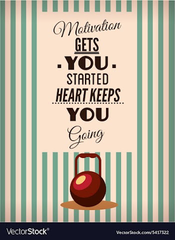 With kettlebell vector image