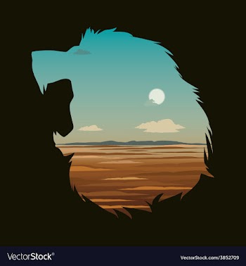 With lion head vector image