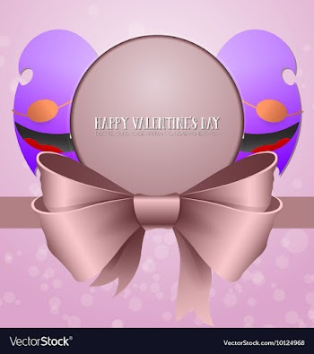 With love and cute monster vector image