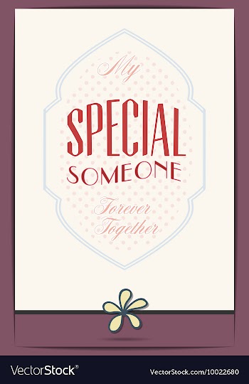 With love and flower vector image