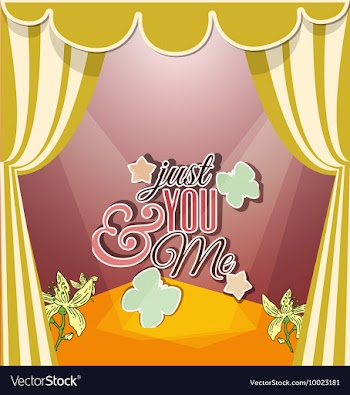 With love and flower vector image