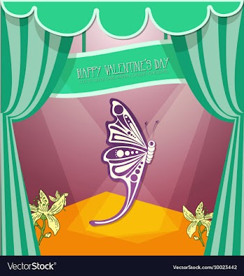 With love and flower vector image