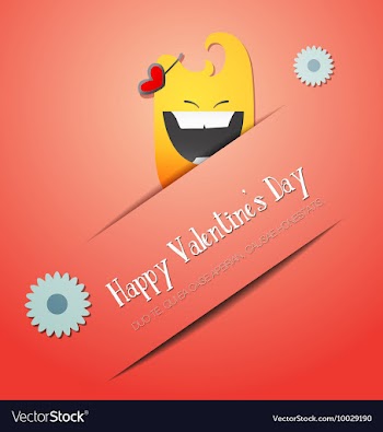 With love and flower vector image