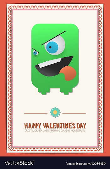 With love and flower vector image